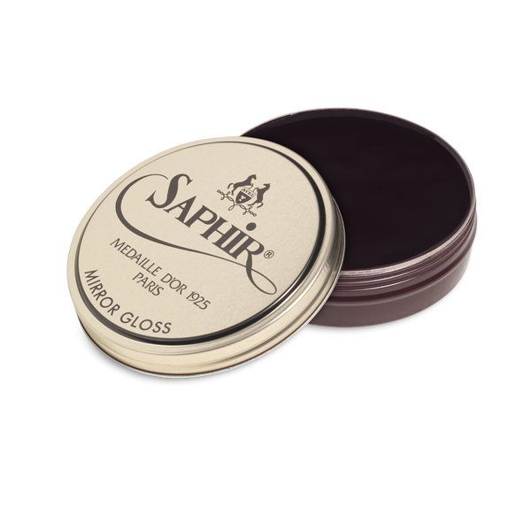 08 Burgundy - Saphir Medaille D'Or Mirror Gloss Wax Polish 75ml - The Shoe Snob Store