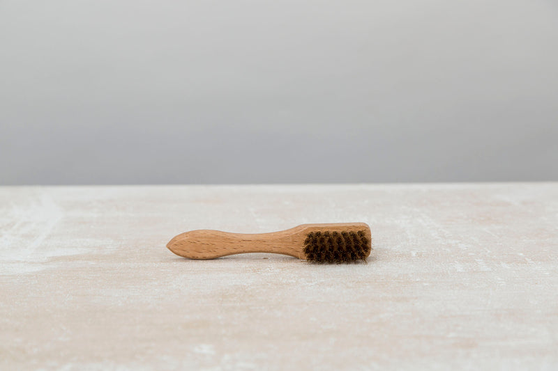 Suede Shoe Brush - Brass - The Shoe Snob